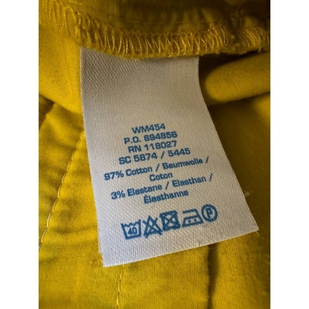 Boden Womens Pants Size Yellow Stretch Chino Career Casual Polka Dot - 6R - Picture 8 of 11